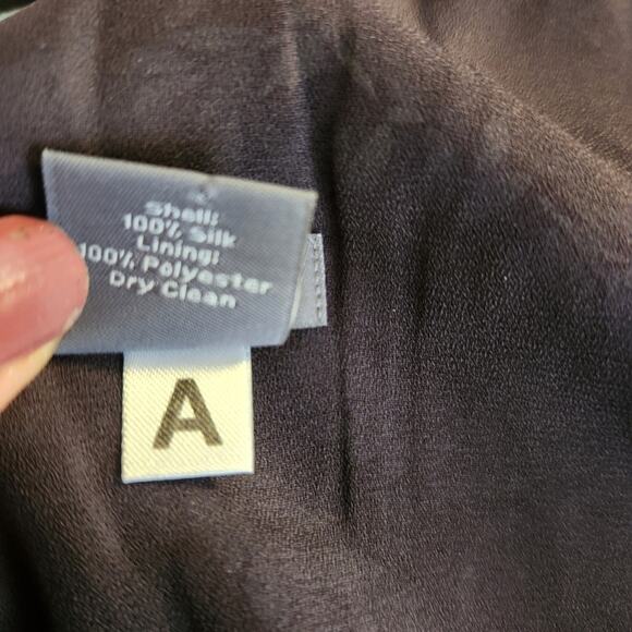 ANN TAYLOR Teal Brown Leaf Print Sleeveless Empire Waist Mini Dress Size 6 - Picture 7 of 12